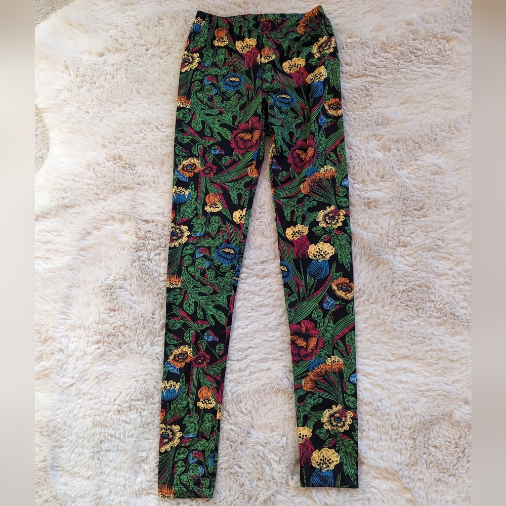 LA DOUBLEJ Floral print stretch jersey leggings